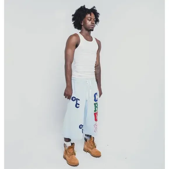 CRUM Light Blue 3/4 Shorts